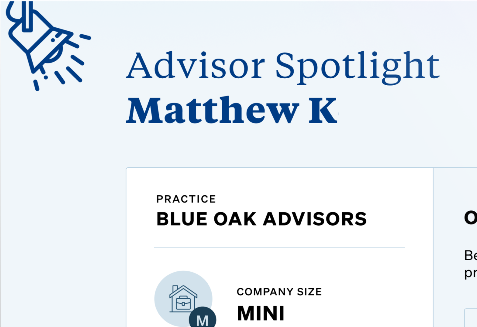 Advisor spotlight research artifact.